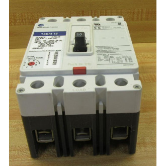 Allen Bradley 140M-18P-C50S-M Circuit Breaker 140M18PC50SM - Used