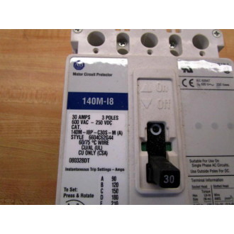 Allen Bradley 140M-I8P-C30S-M Circuit Breaker 140MI8PC30SM - Used