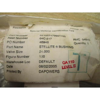 Flowserve 041057479991100 Sheeve Bushing 04C-217