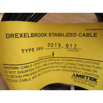 Drexelbrook 380-0015-012 Stabilized Cable 3800015012 - New No Box