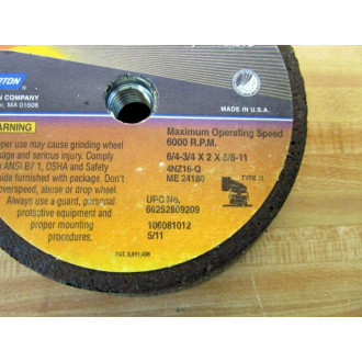 Norton 4NZ16-Q Abrasive Wheel 4NZ16Q (Pack of 4)