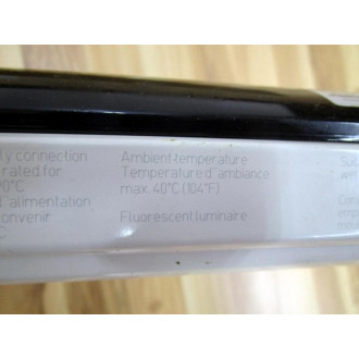 Waldmann RL700E-136 Tubular Fluorescent Lamp 108680 WO Glass Cover - Used