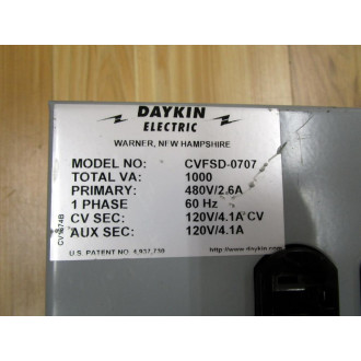 Daykin CVFSD-0707 Transformer CVFSD0707 - New No Box