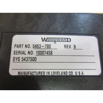 Woodward 5463-780 NetCon 5000 Remote XCVR Module 5463780 Rev.BSYS5437500 - Used