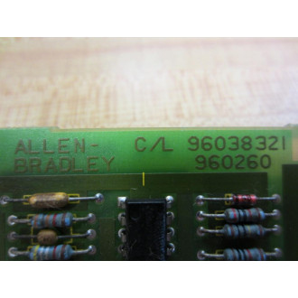 Allen Bradley 960261 Power 960261-01 W960260 Card & Holders - Used