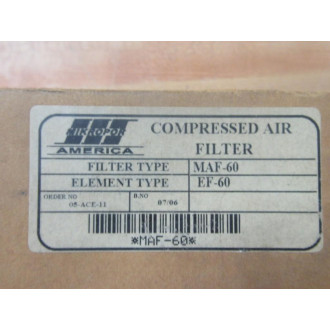 Mikropor MAF-60 Compressed Air Filter EF-60