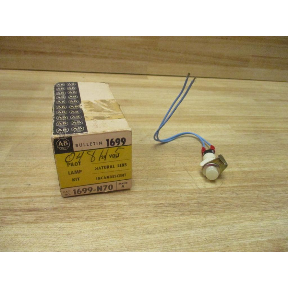 Allen Bradley 1699-N70 Pilot Lamp Kit 1699N70 Series A Allen Bradley 1699-N70 Pilot Lamp Kit 1699N70 Series A