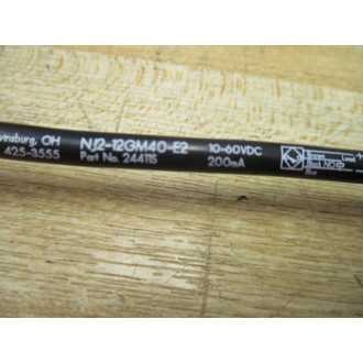 Pepperl + Fuchs NJ2-12GM40-E2 Inductive Proximity Sensor 244115