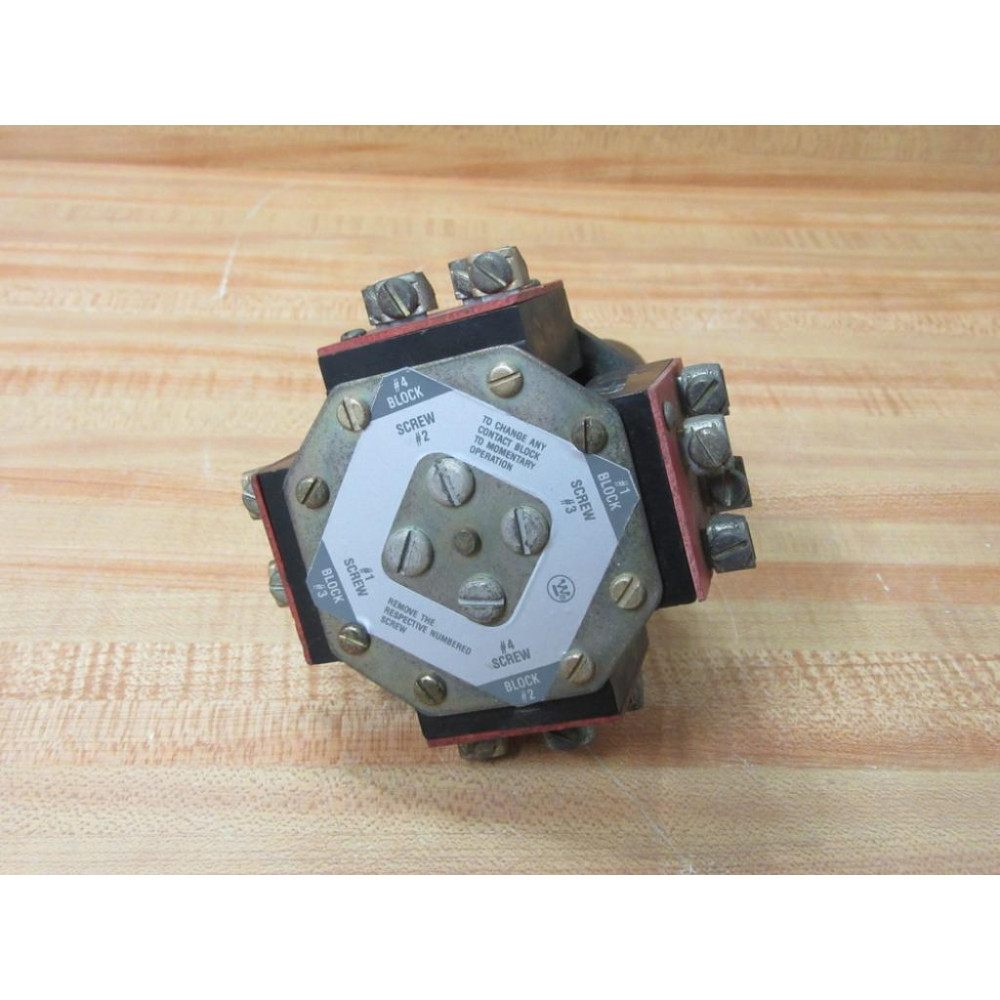 Westinghouse 1-87 4 Position Contact Block 187 - Used