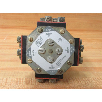 Westinghouse 1-87 4 Position Contact Block 187 - Used