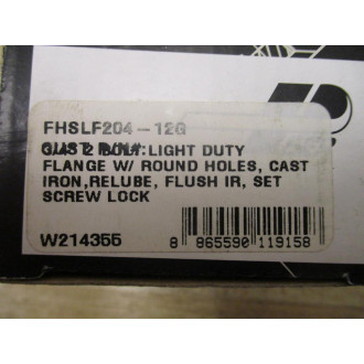 Peer FHSLF204-12G Flange Bearing FHSLF20412G