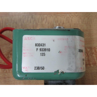 Asco Red Hat 832431 Valve 302945 - Used