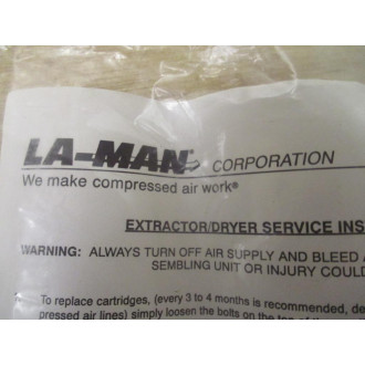 La-Man 30097 ExtractorDryer Service Kit