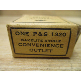 Pass & Seymour 1320 Bakelite Single Convenience Outlet