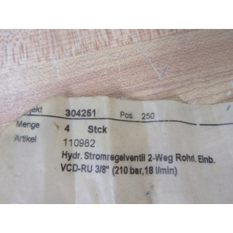 EDI VCD-RU 38" 2-Way Flow Regulator VCDRU38 - New No Box