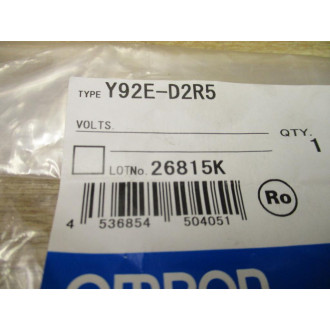Omron Y92E-D2R5 Mounting Bracket Y92ED2R5 (Pack of 6)