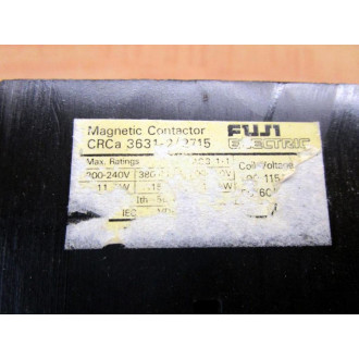 Fuji Electric CRCA 3631-22715 Magnetic Contactor CRCA363122715 - Used