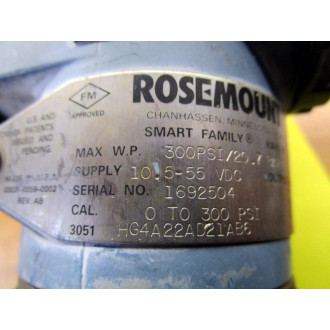 Rosemount HG4A22AD21AB6 Pressure Transmitter - Used