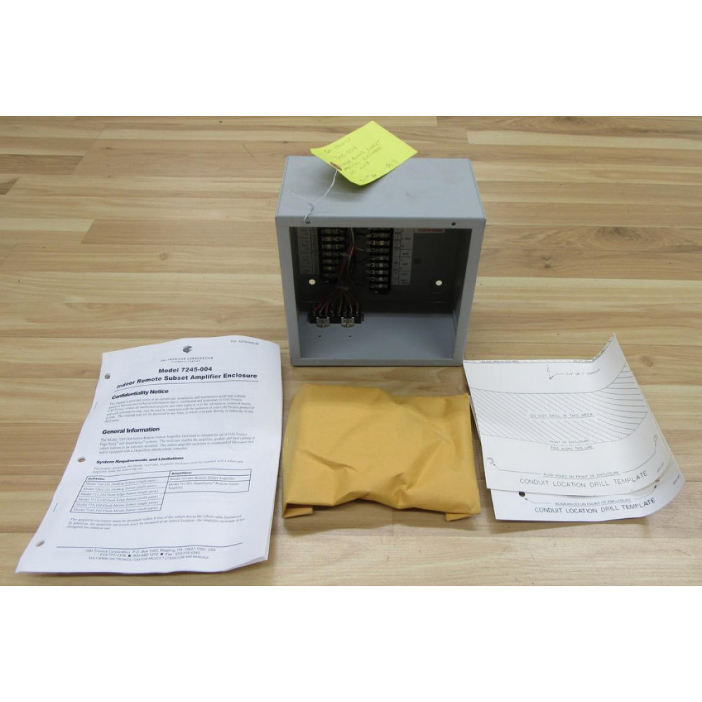 GAI-Tronics 7245-004 Amplifier Enclosure 7245004 - New No Box