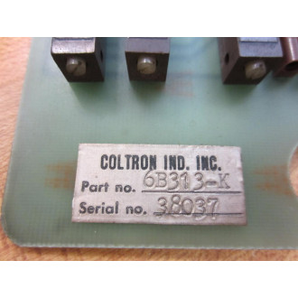 Coltron Ind. D6B313 SCR Amp Board 6B313 6B313-K - Used