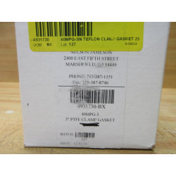 Nelson-Jameson 4931730 PTFE Clamp Gasket 40MPG-3 (Pack of 16)
