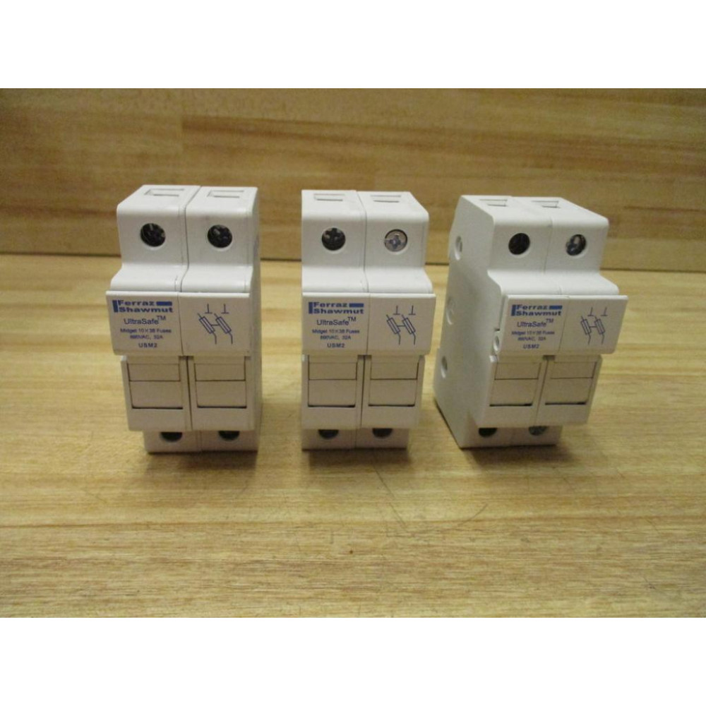 Ferraz Shawmut USM2 Gould Fuse Holder N217523 690V 32A (Pack of 3) - New No Box