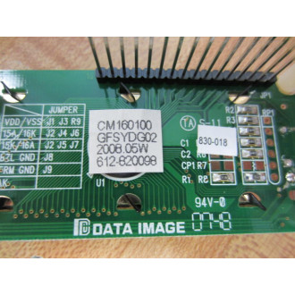 Data Image CM160100 16x1 LCD Display GFSYDG02 - Used