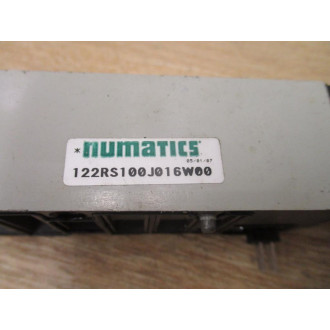 Numtatics 122RS100J016W00 Pneumatic Regulator 1 W Gauge (Pack of 3) - Used