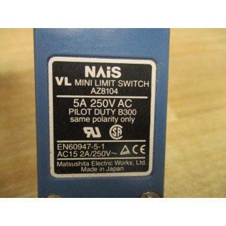 NAiS AZ8104 VL Mini Limit Switch (Pack of 2) - Used