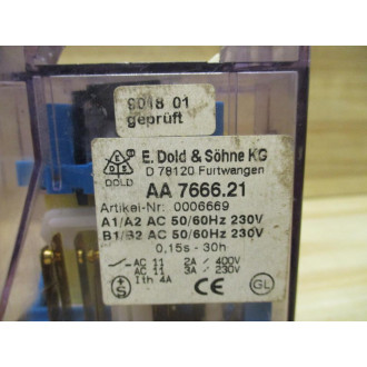 E.Dold & Sohne AA7666.21 Minitimer Time Delay Relay 0006669 - Used