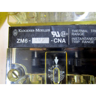 KlocknerMoeller NZM 6B-100 Circuit Breaker NZM6B100 - Used