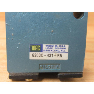 MAC 6200C-431-RA Solenoid Valve Base 6200C431RA - Used