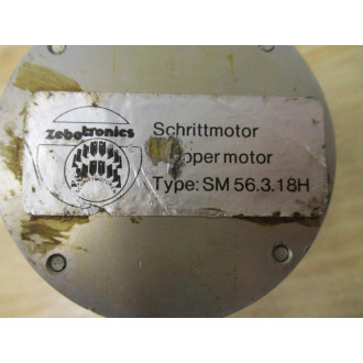 Zebotronics SM 56.3.18H Stepper Motor SM56318H - Used