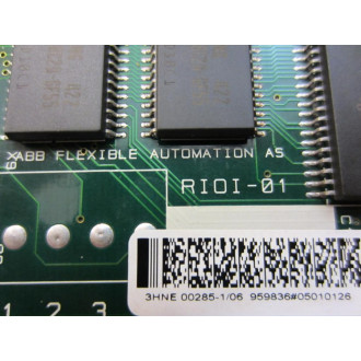 ABB 3HNE-00025 RIOI-01 Circuit Board 3HNE00025 3HNE 00285-106 - Used