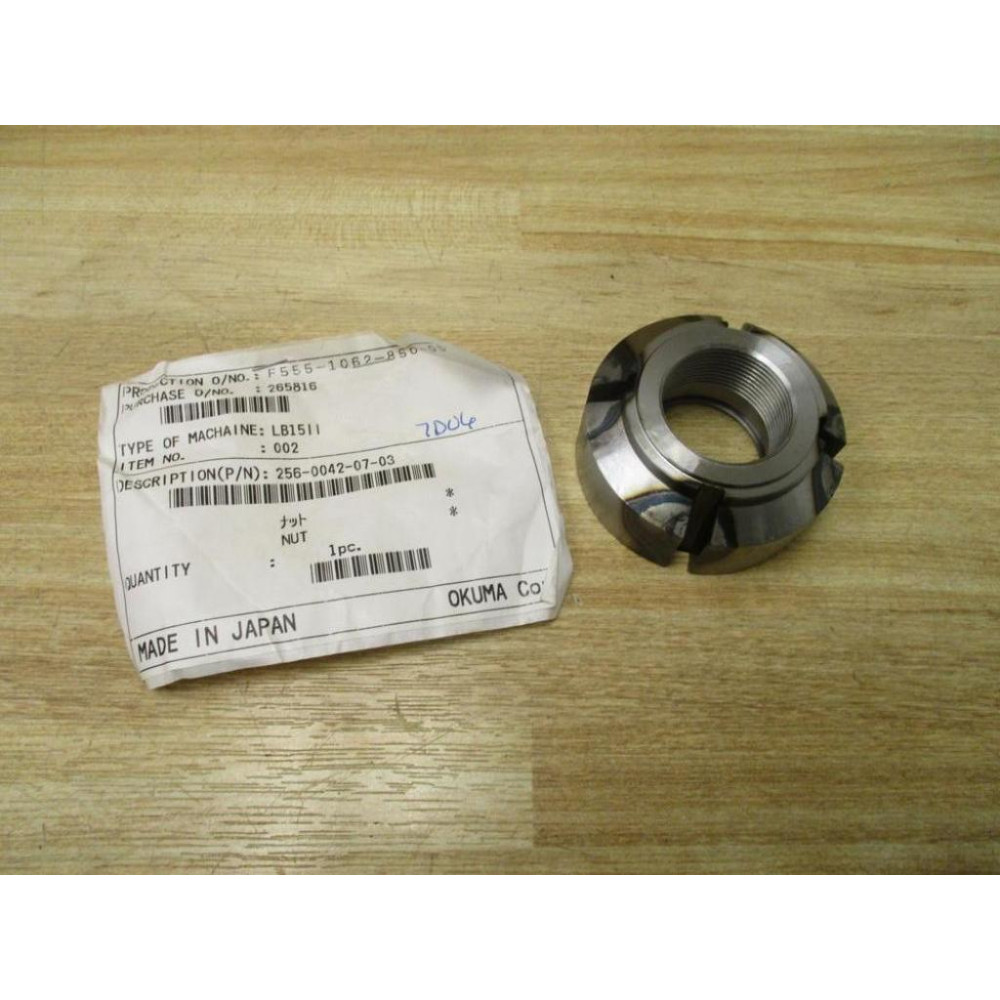Okuma 256-0042-07-03 Lock Nut 25600420703
