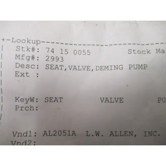 Deming 2993 Seat Valve Pump - New No Box