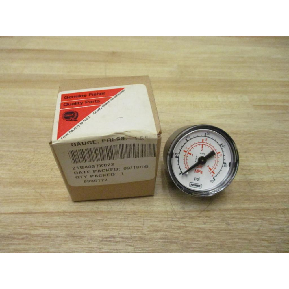 Fisher 21B4037X022 Pressure Gauge