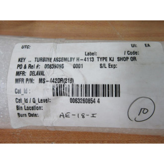 Delaval MS-442DR(219) Turbine Assembly MS442DR219 (Pack of 10)