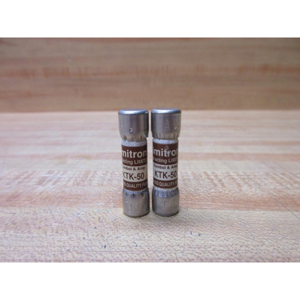 Buss KTK-50 Bussmann Fuse Cross Ref 1CW86 (Pack of 2) - New No Box