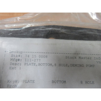 Deming Pump 111-277 Bottom Plate 111277