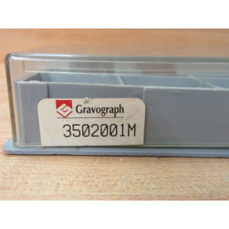 Gravograph 3502001M Monogram Engraving Kit 130 Pieces - Used