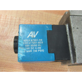 Automatic Valve A7201-DB Solenoid Valve A7201DB 413D43S39DS3-DB7 - Used
