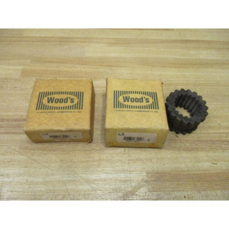 Woods 4JN Sure-Flex Sleeve Coupling Insert (Pack of 2)
