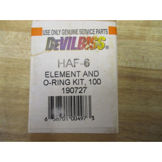 DeVilbiss HAF-6 Filter Element & O-Ring Kit 190727