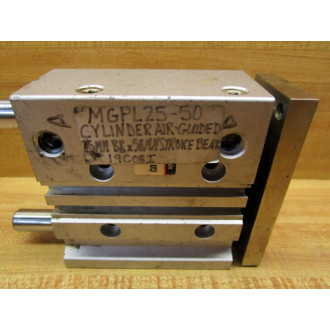 SMC MGPL25-50 Air Guided Cylinder MGPL2550 - Used