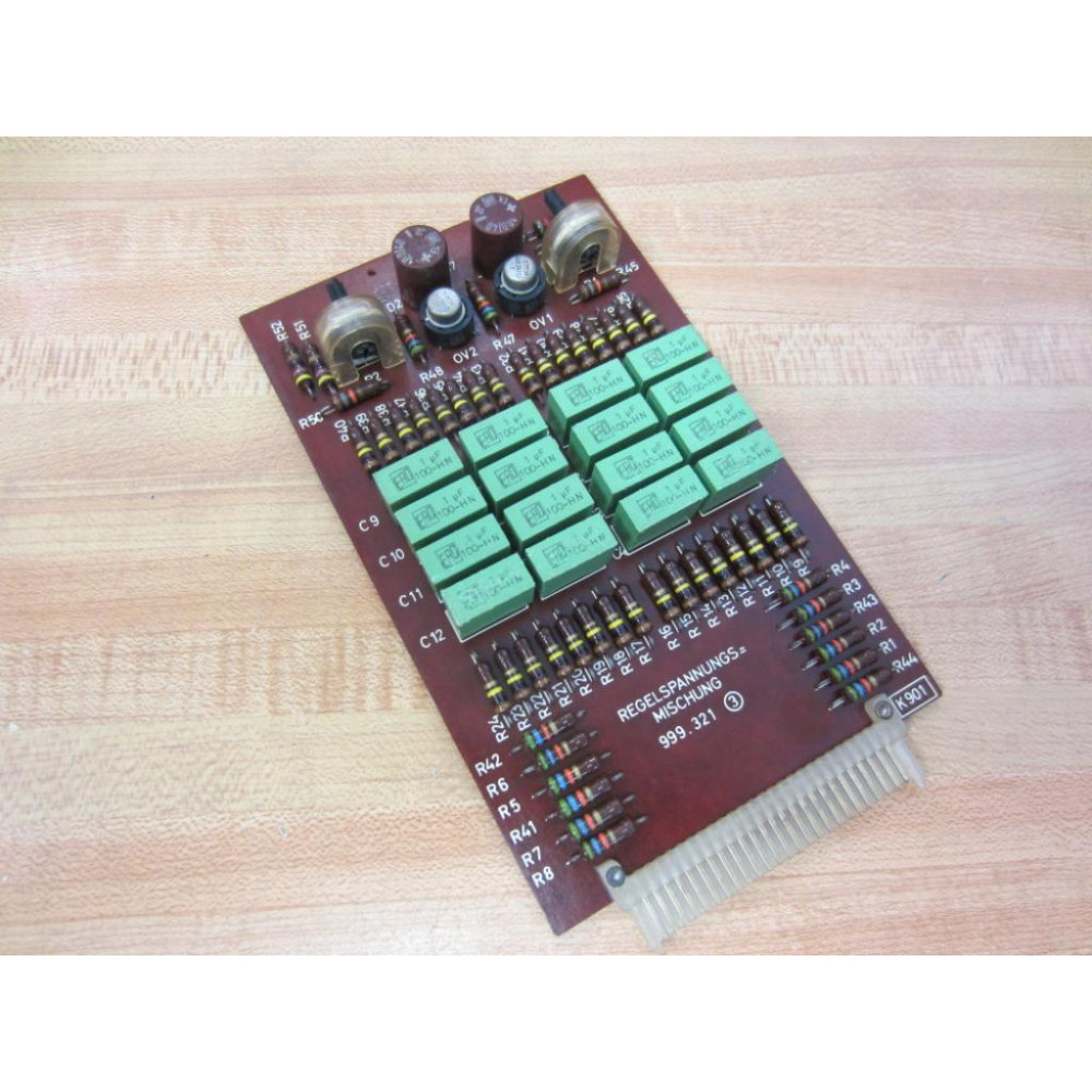 Mahlo 999.321 K901 Voltage Control Mix Card 999321 - Used