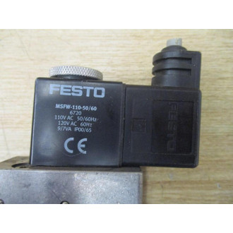 Festo MFH-5-14 Solenoid Valve 6211 24-120 PSI (Pack of 3) - Used