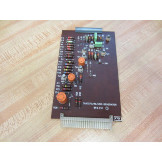 Mahlo 999.351 K701 Clock Voltage-Generator Board 999351 - Used