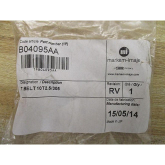 DoverMarkem-Imaje B04095AA Timing Belt