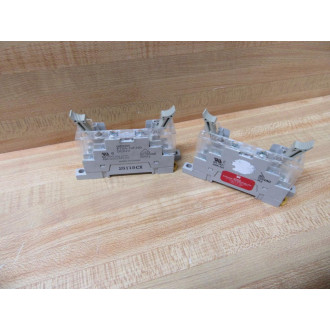 Omron P7SA-10F-ND Relay Socket P7SA-10F-ND DC24V WGuards (Pack of 2) - Used